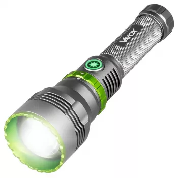 VAYOX VA0363 LED-zaklamp 1000 lm, oplaadbaar, USB-C, powerbank, zwart