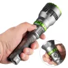 VAYOX VA0363 LED-zaklamp 1000 lm, oplaadbaar, USB-C, powerbank, zwart
