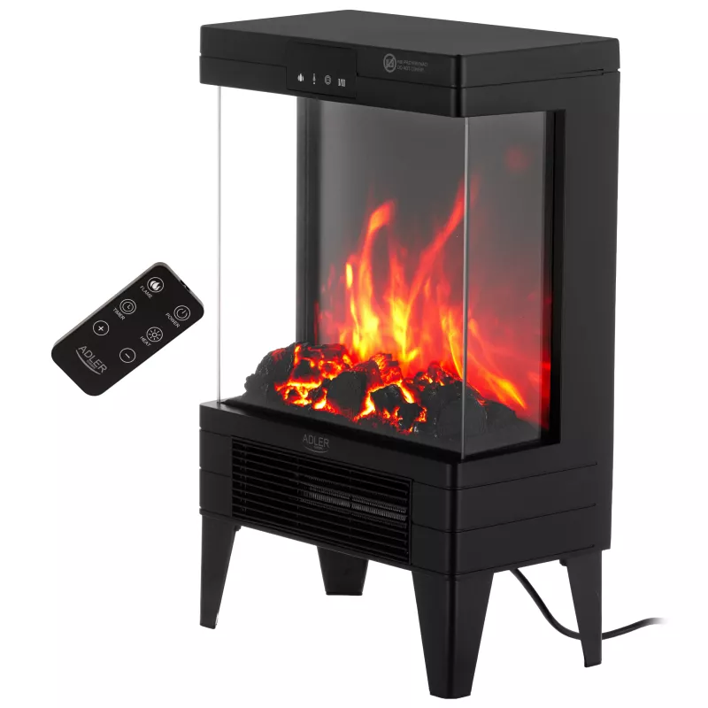 Adler AD 7755 Keramische PTC-heteluchtkachel 2000W met afstandsbediening, zwart