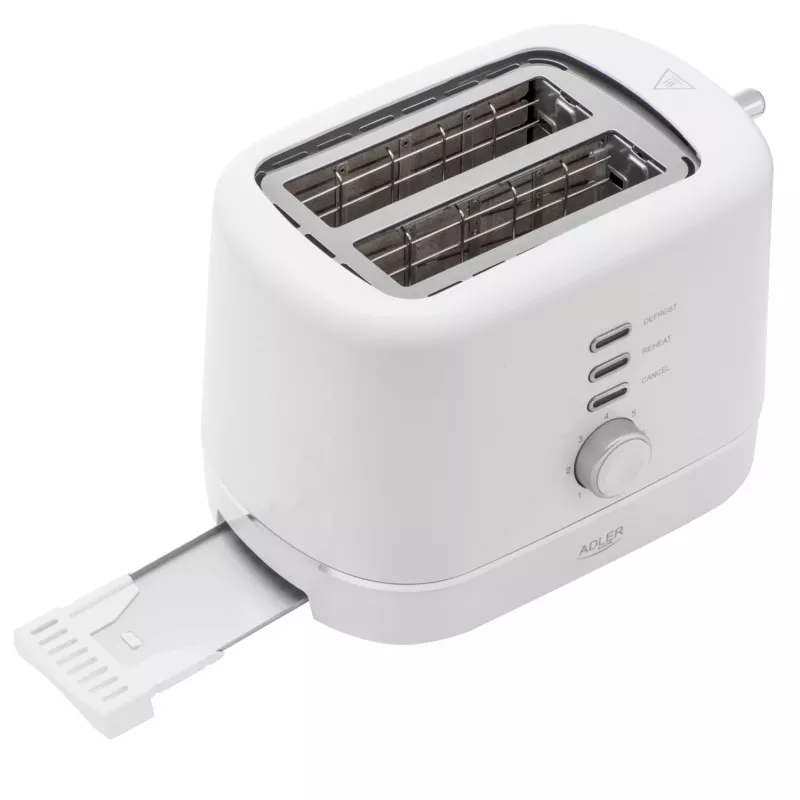 Adler AD 3224 Witte toaster 750W 2 sleuven