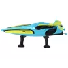 LEAN TOYS RC Waterboot 2.4G Geel-Turquoise Waterdichte Afstandsbediening