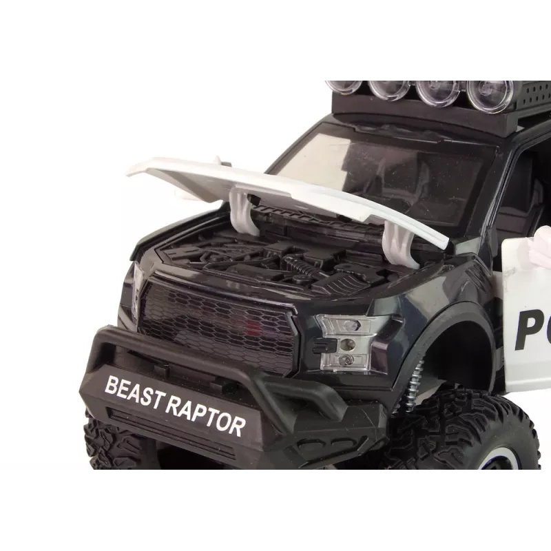 LEAN TOYS Offroad voertuig Raptor politie openende deur geluid licht