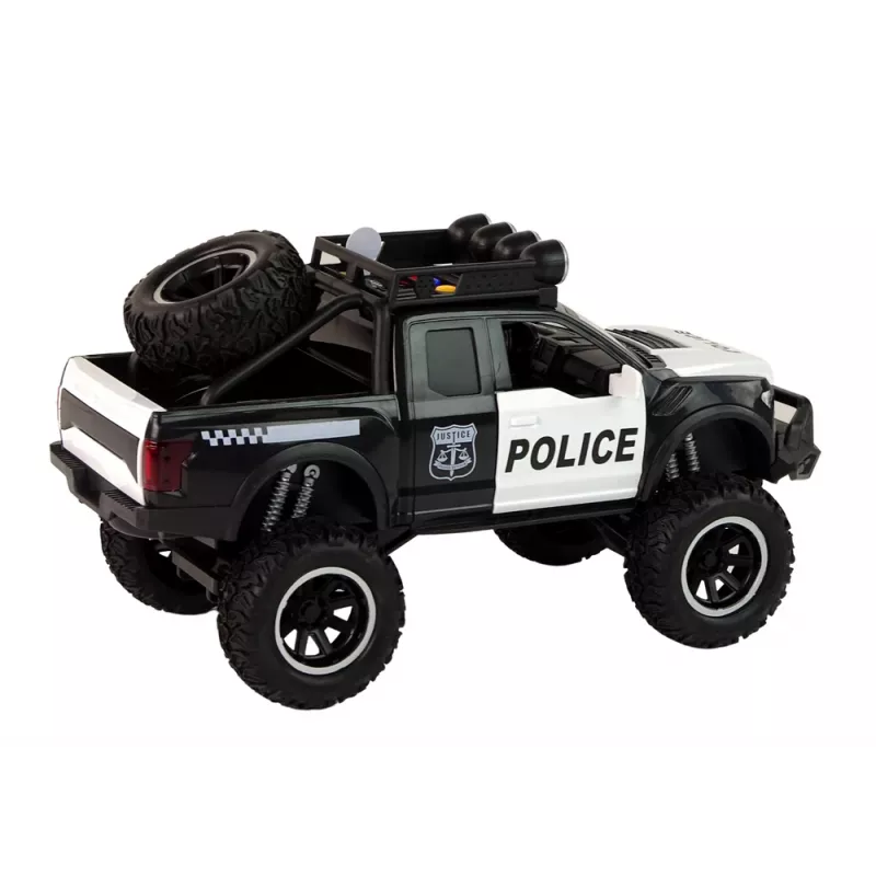 LEAN TOYS Offroad voertuig Raptor politie openende deur geluid licht