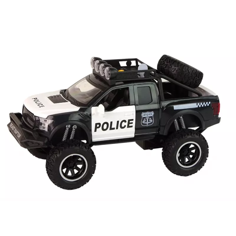LEAN TOYS Offroad voertuig Raptor politie openende deur geluid licht