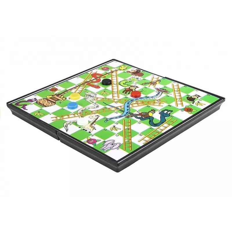 LEAN TOYS Magnetische speelbordset 7 in 1 schaken ludo backgammon dammen