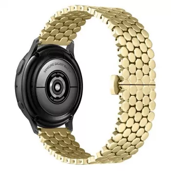 Beline Watch Strap 20mm Metaal Honingraat Goud