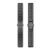 Beline Watch Band 22mm Metaal Honingraat Zwart