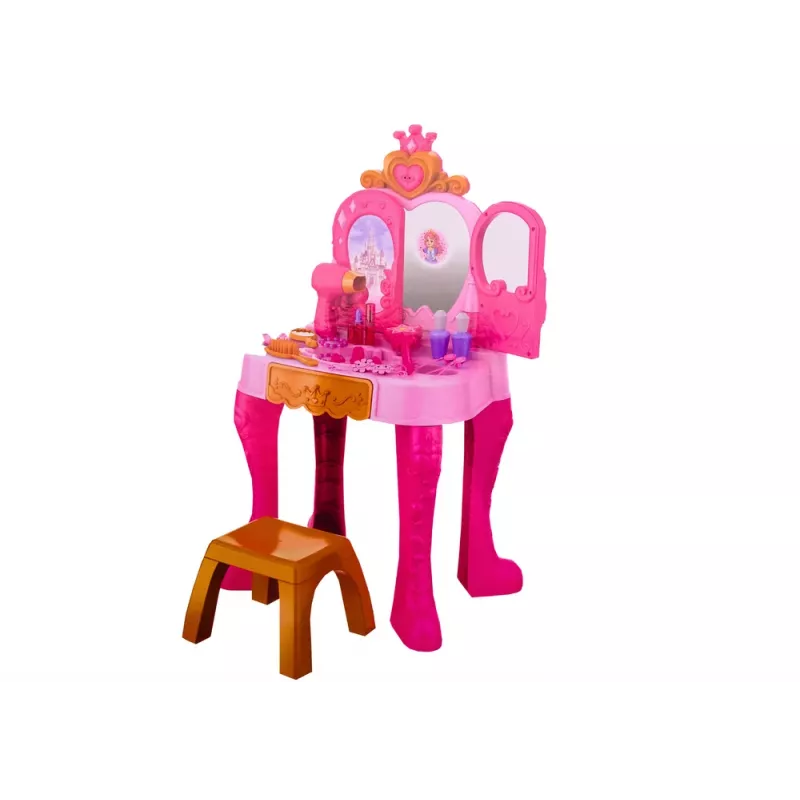LEAN TOYS Kinderschminktafel met Gebarensensor Accessoires, Roze