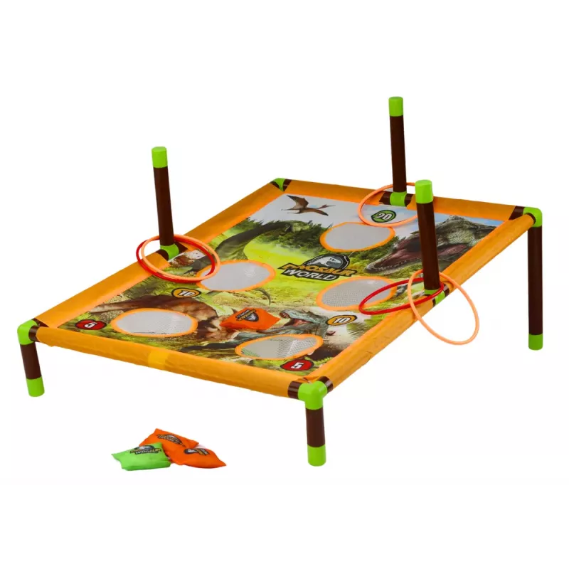 LEAN TOYS Arcadespel Bal Gooien Hoepel 2in1 Dinosaurus Bord