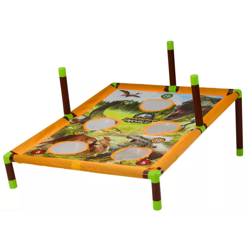 LEAN TOYS Arcadespel Bal Gooien Hoepel 2in1 Dinosaurus Bord