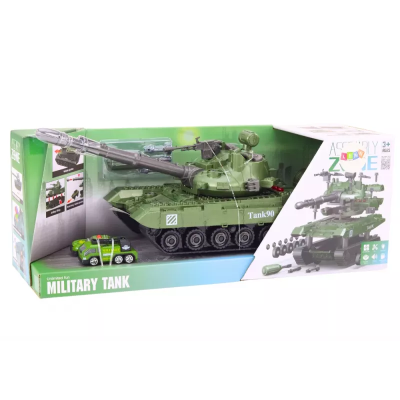 LEAN TOYS tank militair voertuig DIY demontage geluiden ophangingsset
