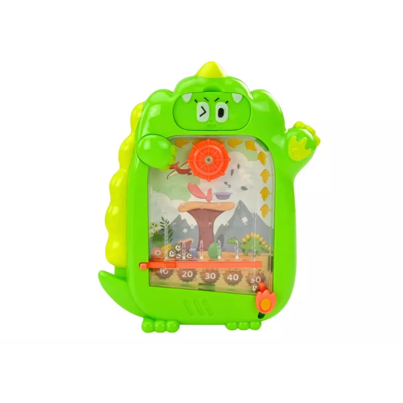 LEAN TOYS Tekenbord zakspel 2in1 groen dinosaurus