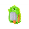 LEAN TOYS Tekenbord zakspel 2in1 groen dinosaurus