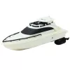 LEAN TOYS RC Motorboot op afstandsbediening, batterijbediend, zwart-wit