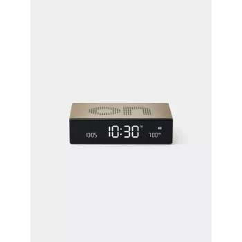 Lexon Flip Premium wekker dubbelzijdig goud LR152D
