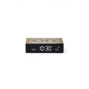 Lexon Flip Premium wekker dubbelzijdig goud LR152D
