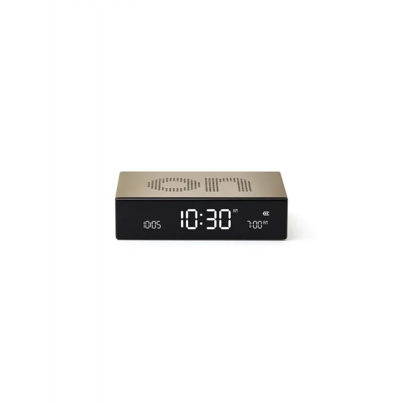 Lexon Flip Premium wekker dubbelzijdig goud LR152D