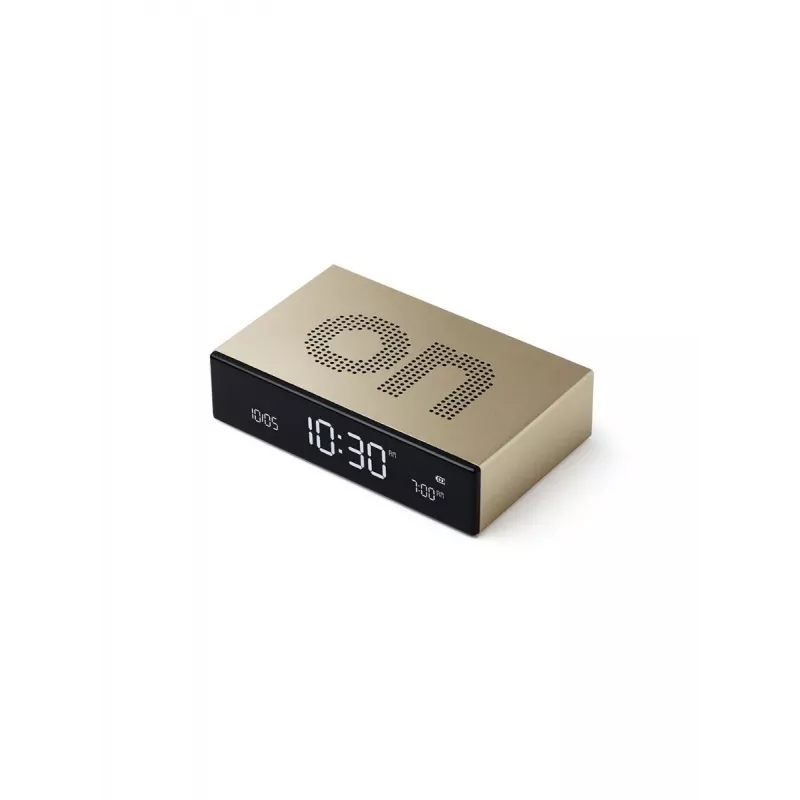 Lexon Flip Premium wekker dubbelzijdig goud LR152D