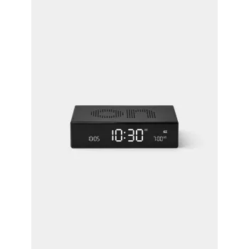 LEXON Flip Premium alarmklok dubbelzijdig zwart LR152N