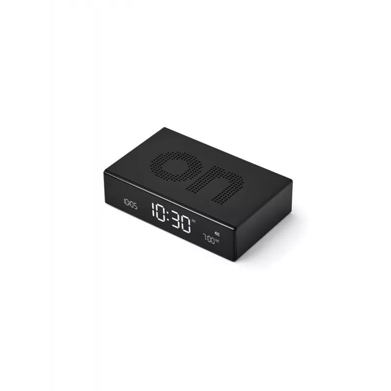 LEXON Flip Premium alarmklok dubbelzijdig zwart LR152N