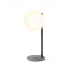 Lexon Bubble Lamp LED bureaulamp met 15W Qi-oplader, Gunmetal