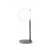 Lexon Bubble Lamp LED bureaulamp met 15W Qi-oplader, Gunmetal