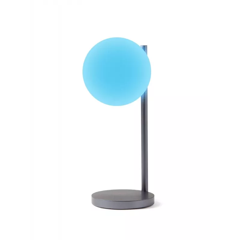 Lexon Bubble Lamp LED bureaulamp met 15W Qi-oplader, Gunmetal