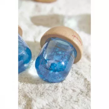 Janod Sensorische Sneeuwbol met Glitter Blauw 12m+