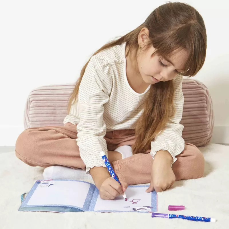 Janod Unicorn Dreamland notitieboek met elastiek, 6+