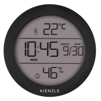 Kienzle Thermo-Hygrometer Rond Analoog - RVS - Zilver