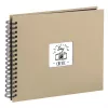 HAMA ALBUM FINE ART 28x24/50 TAUPE, BLACK PAGES