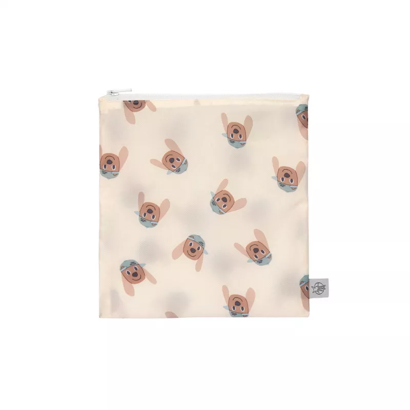 Lassig Snack Bag Set 2 stuks Tiny Team Doggy beige/bruin