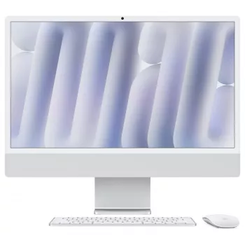 Apple iMac Z1K1 23,5-inch 4.5K Retina Display M4 10-Core CPU/10-Core GPU/16-Core Neural Engine 32GB RAM 1TB SSD Gigabit Ethernet Magic Keyboard met Touch ID en numeriek toetsenblok Magic Mouse zilver