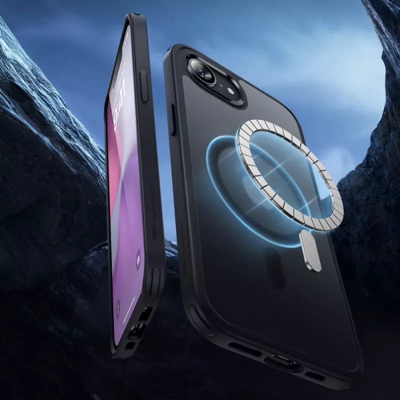 ESR Classic Hybrid HaloLock MagSafe hoesje voor iPhone 16e / 17e, Frosted Black