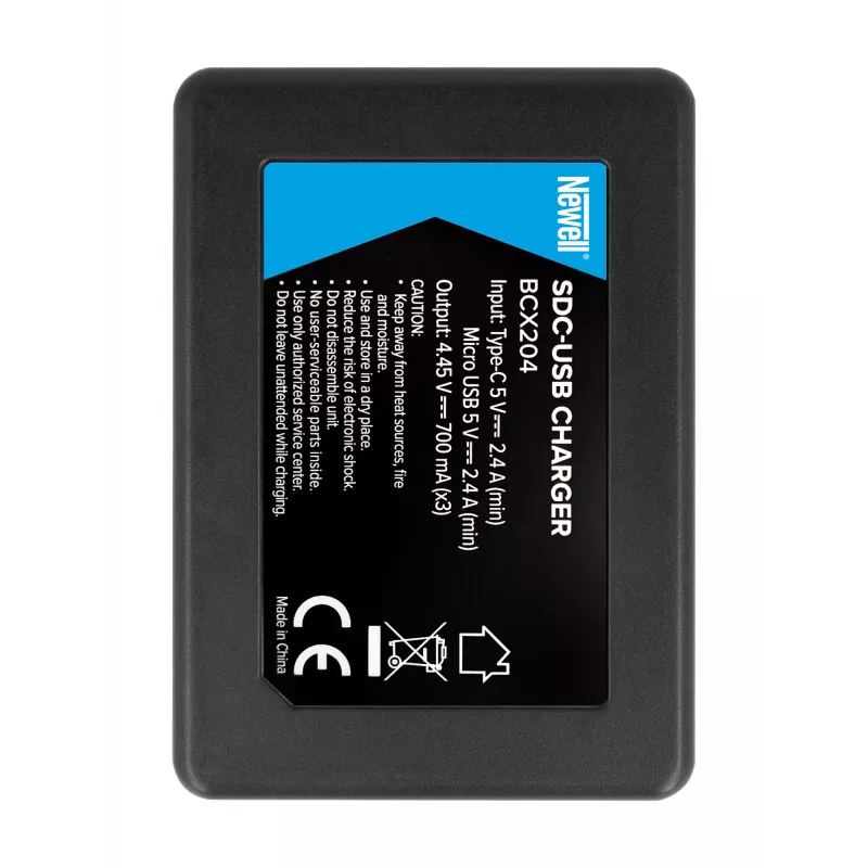 Newell SDC-USB Drie-kanaals Oplader voor DJI Osmo Action BCX204 Accu's