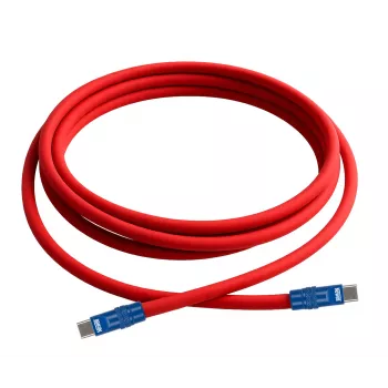 Newell USB-C naar USB-C kabel 100W 2m siliconen rood-marineblauw