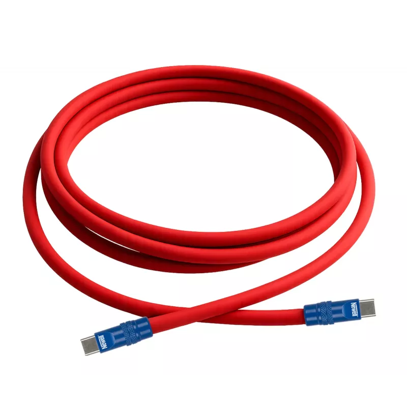 Newell USB-C naar USB-C kabel 100W 2m siliconen rood-marineblauw