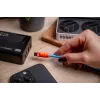 Newell USB-C naar USB-C kabel 100W 1,5m siliconen gewikkeld blauw-oranje