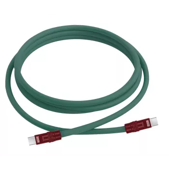 Newell USB-C naar USB-C kabel 100W 2m siliconen groen-bourgognerood