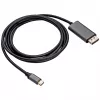 Akyga AK-AV-16 USB-C-naar-DisplayPort-kabel, 4K 60 Hz, 1,8 m, zwart