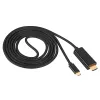 Akyga AK-AV-18 USB-C naar HDMI kabel, 4K, 1,8 m, zwart