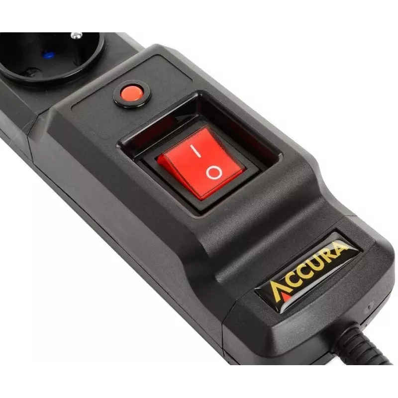 Accura Premium Sagitta 3 stopcontacten 3,0m overspanningsbeveiligde stekkerdoos