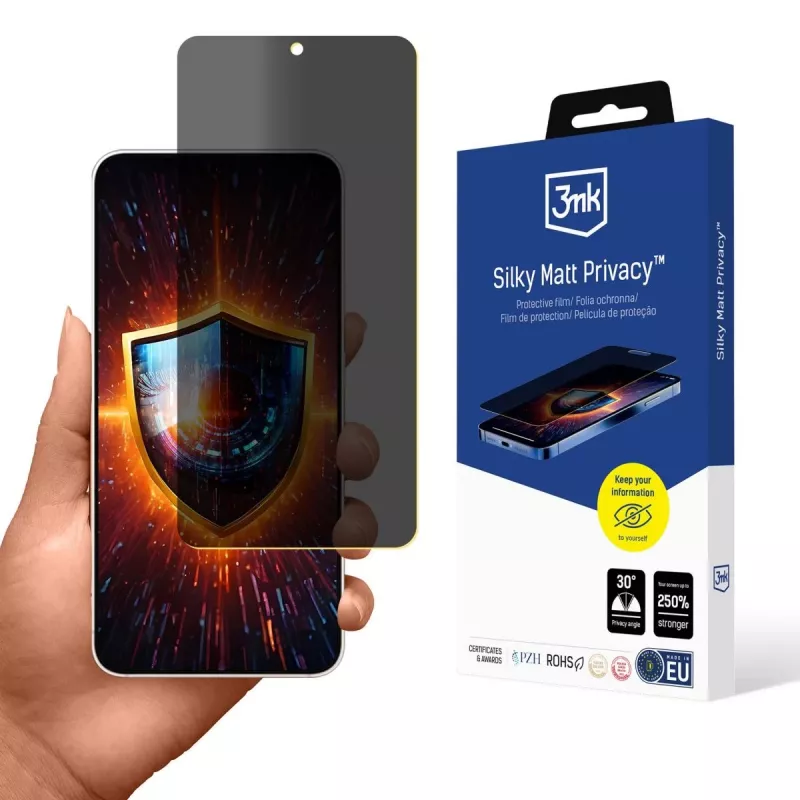 3MK Silky Matt Privacy - matte privacyschermbescherming voor Samsung Galaxy S25 Edge