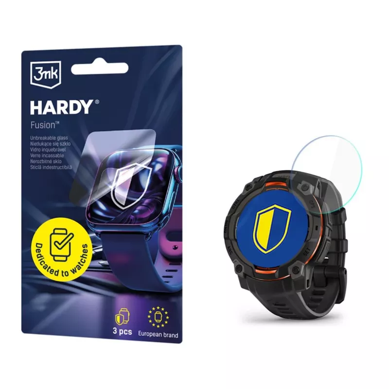 3MK PROTECTION Garmin Instinct 3 45mm (Amoled, Solar) - 3mk Hardy Fusion horlogebescherming