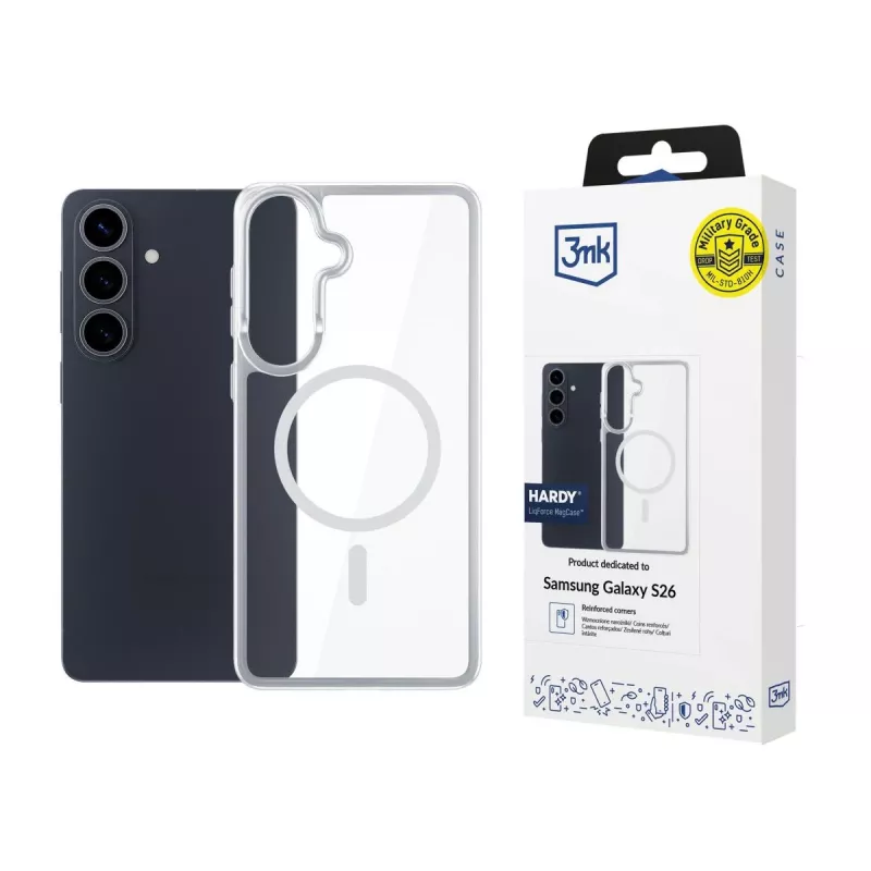 3MK PROTECTION Samsung Galaxy S26 - 3mk Hardy LiqForce MagCase zwart