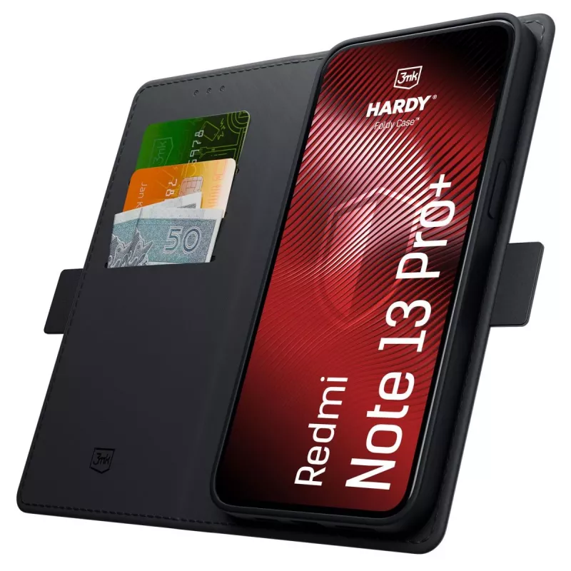 3MK PROTECTION Redmi Note 13 Pro+ - 3mk Hardy Foldy Case zwart