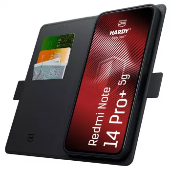 3MK PROTECTION Redmi Note 14 Pro+ - 3mk Hardy Foldy Case zwart