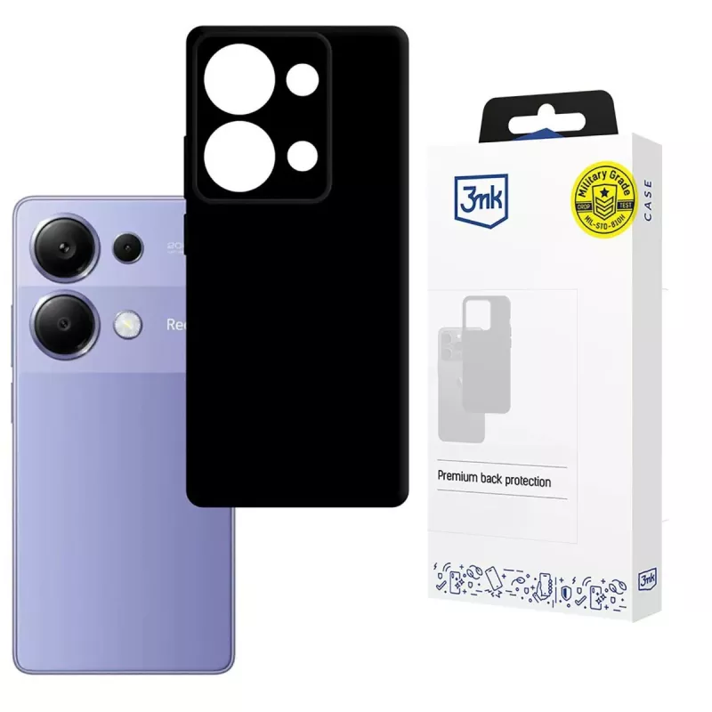 3MK PROTECTION Hardy Mellow Case voor Xiaomi Redmi Note 13 Pro 4G - zwart