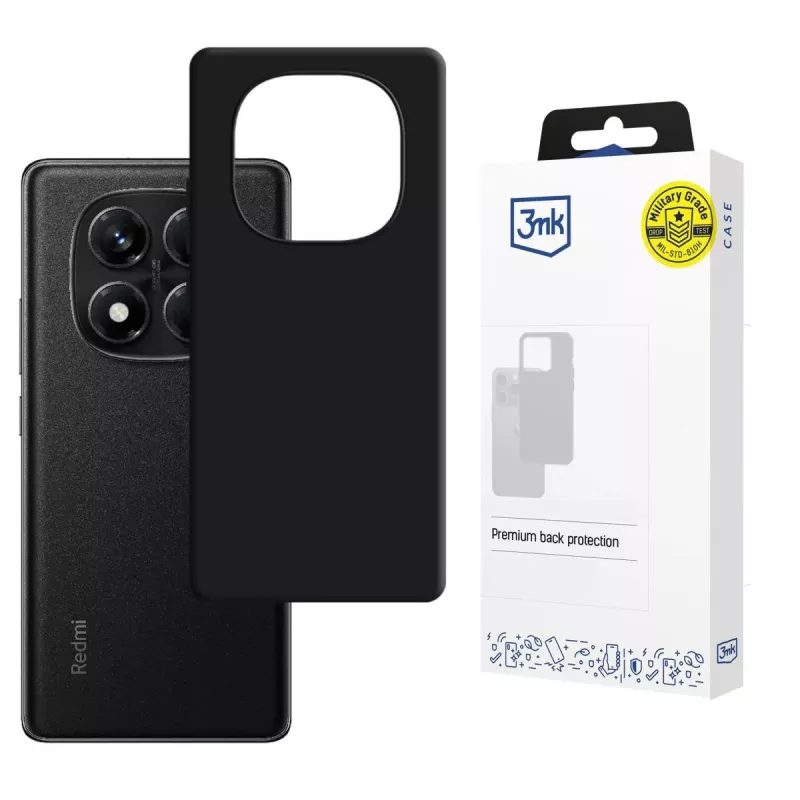 3MK PROTECTION Hardy Mellow Case voor Xiaomi Redmi Note 14 Pro 5G - zwart