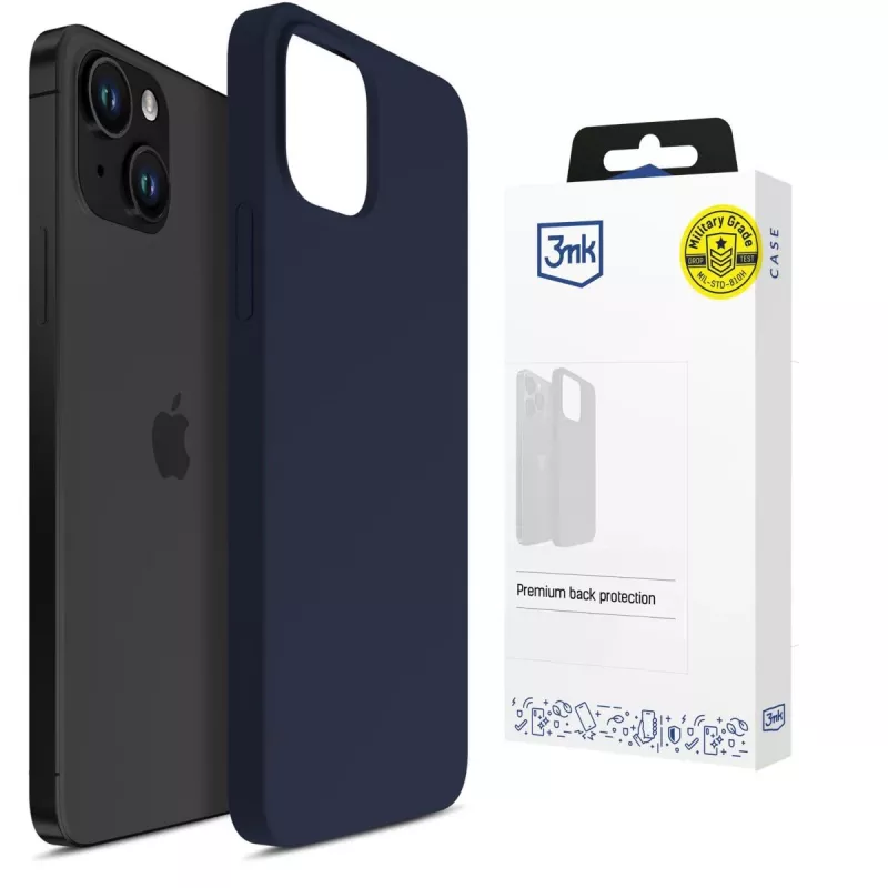 3MK PROTECTION Apple iPhone 15 Plus - 3mk Hardy Mellow Case donkerblauw